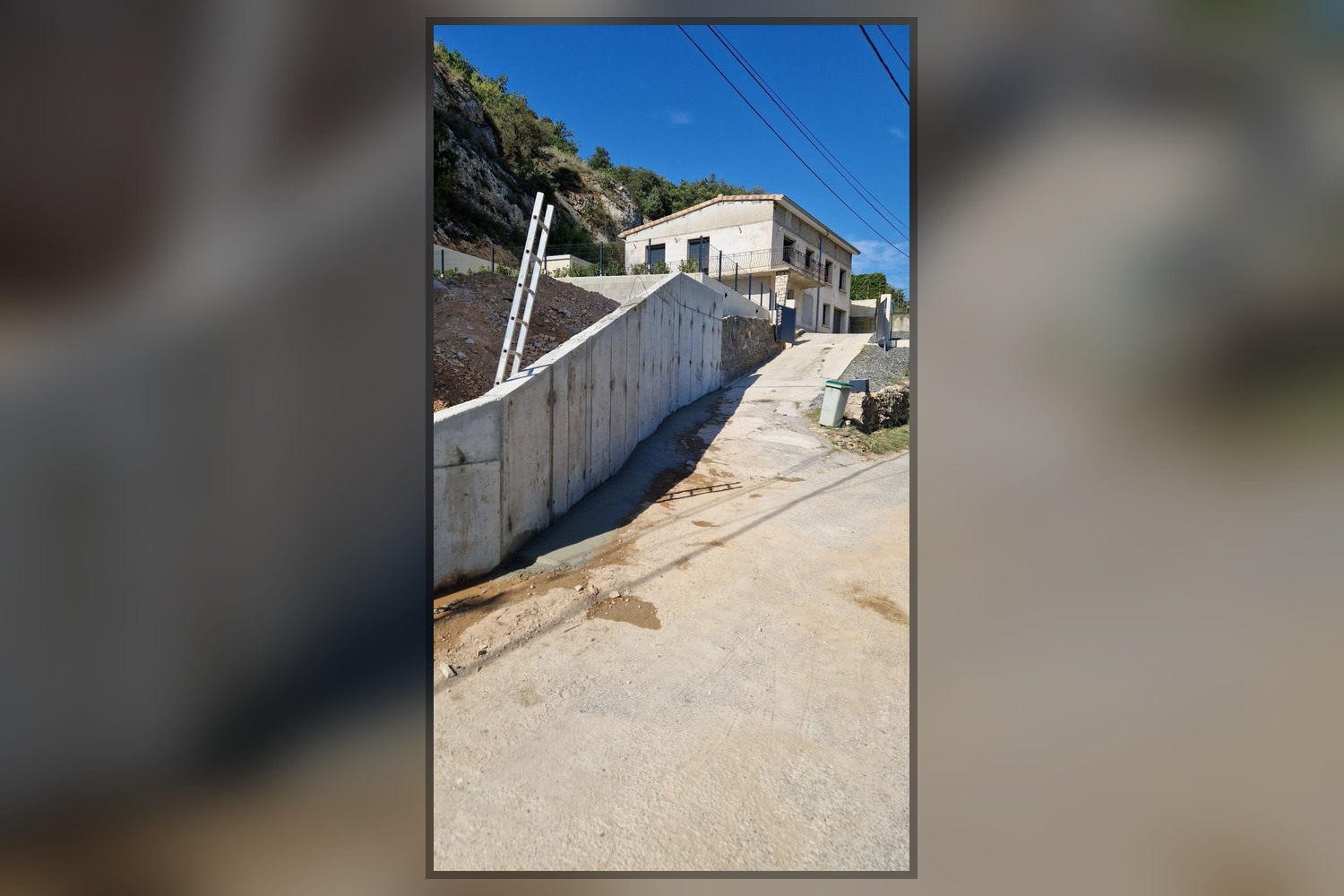 Mur de soutènement en béton armé